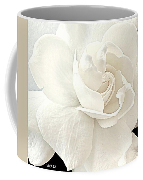 Gardenia Coffee Mug featuring the photograph Jane's Gardenia by VIVA Anderson