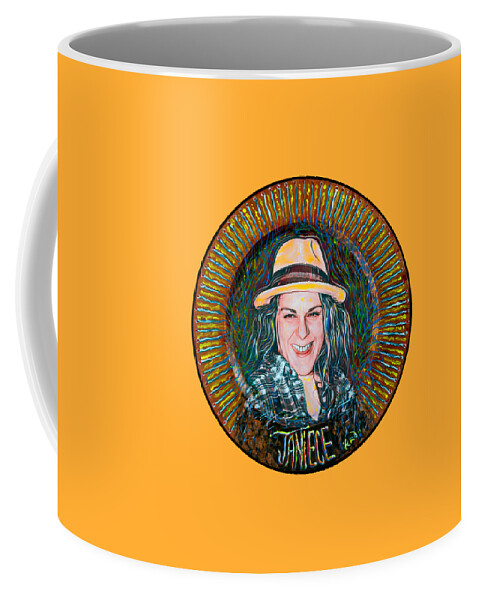 Artwork Coffee Mug featuring the mixed media Janiece Senn by Robert FERD Frank