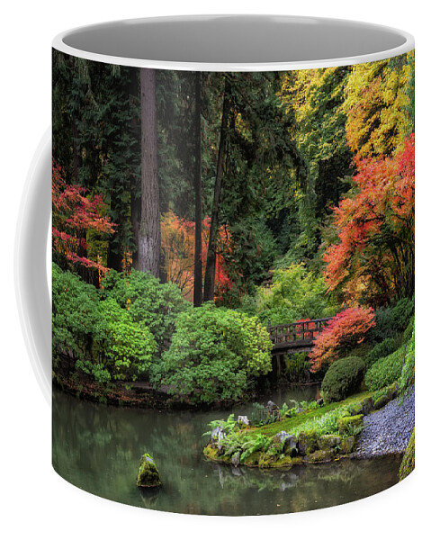 Botanical Coffee Mug featuring the photograph Japanese Garden by Chuck Rasco Photography