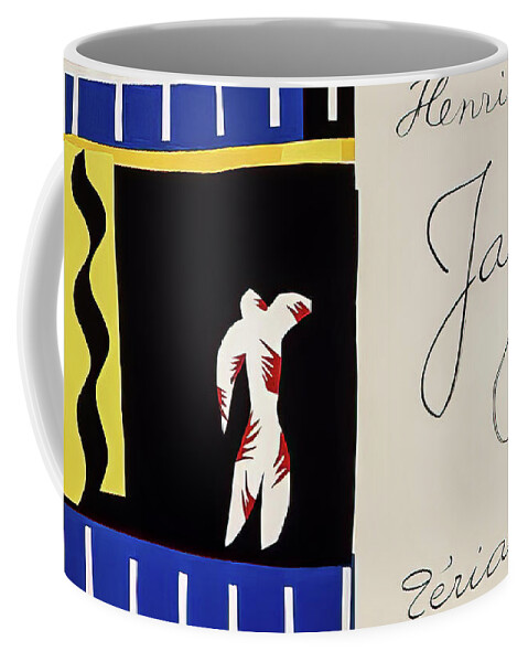 Jazz Book Coffee Mug featuring the mixed media Jazz Book by Henri Matisse 1947 by Henri Matisse