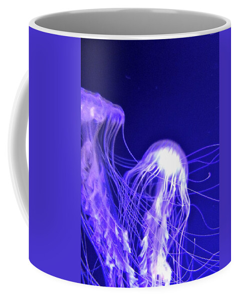 Underwater Coffee Mug featuring the photograph Jellies by Diane Sleger