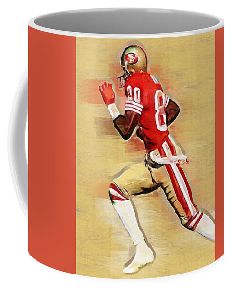 Jerry Rice San Francisco 49ers Retired Coffee Mug by Bob Smerecki - Pixels