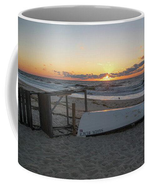 Jersey Shore Sunrise Coffee Mug featuring the photograph Jersey Shore Sunrise by Matthew DeGrushe