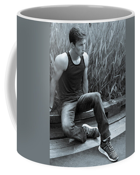 Jesse Coffee Mug featuring the photograph Jesse Jeans by Jim Whitley