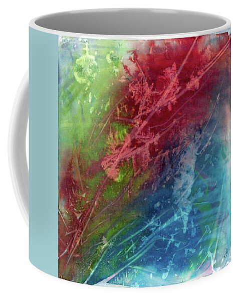 Blue Coffee Mug featuring the painting Jewel Tones by Katy Bishop