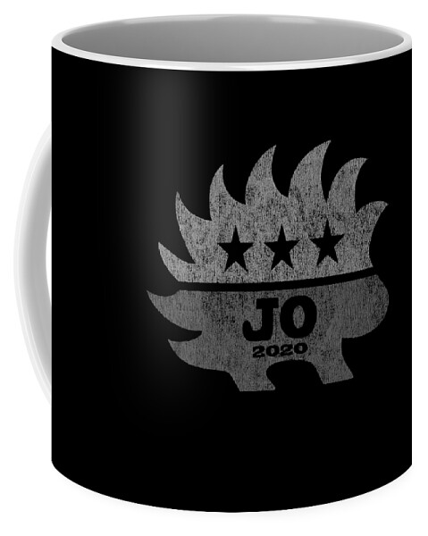 Liberatarian Coffee Mug featuring the digital art Jo Jorgensen Greyed Out Libertarian President 2020 by Flippin Sweet Gear