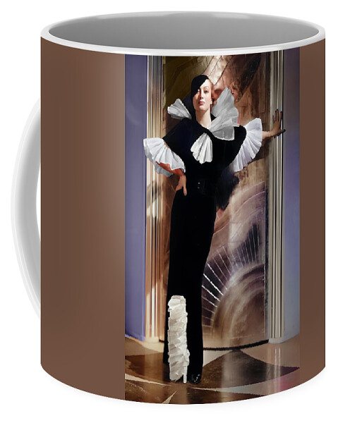 Joan Crawford Coffee Mug featuring the digital art Joan Crawford Art Deco by Chuck Staley