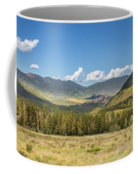 Beauty In The Sky Coffee Mug featuring the photograph John B Farley Overlook Colorado by Debra Martz
