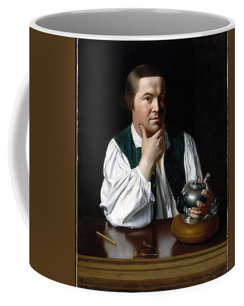  Coffee Mug featuring the painting John Singleton Copley - Paul Revere by Les Classics