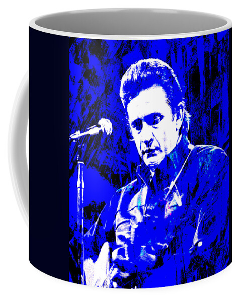 Johnny Cash Coffee Mug featuring the digital art Johnny Cash by Rob Hemphill