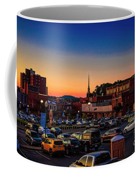 Sunset Coffee Mug featuring the photograph Johnson City, Tennessee at Sunset by Shelia Hunt