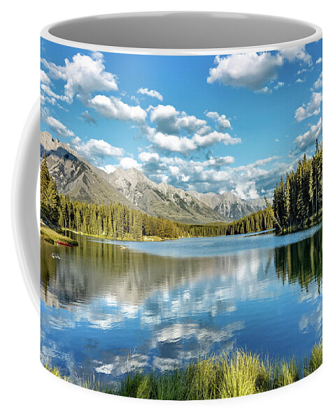 Reflection Coffee Mug featuring the photograph Johnson Lake by Tom Watkins PVminer pixs