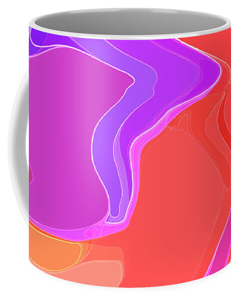 Abstract Coffee Mug featuring the digital art Joie de Vivre by Gina Harrison