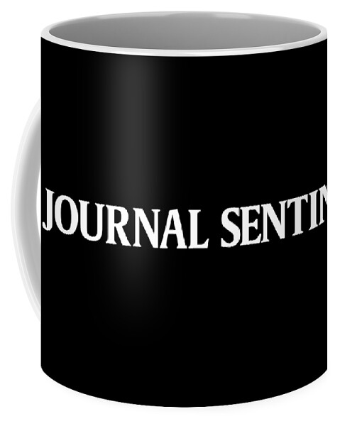 Milwaukee Coffee Mug featuring the digital art Journal Sentinel White Logo by Gannett Co
