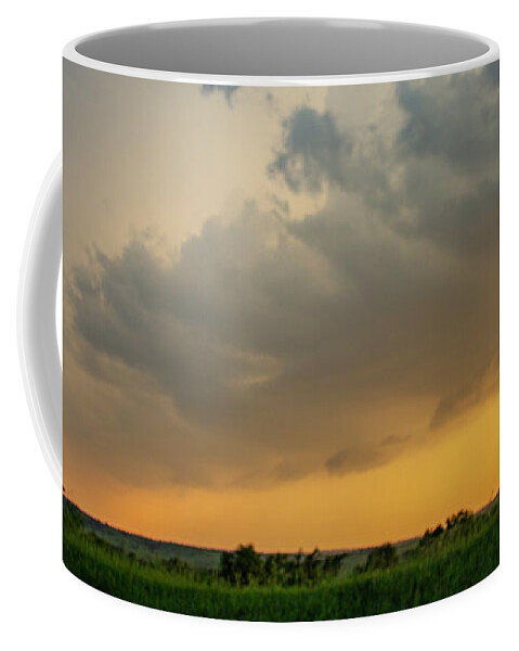 Stormscape Coffee Mug featuring the photograph June Comes in with a Boom 012 by NebraskaSC