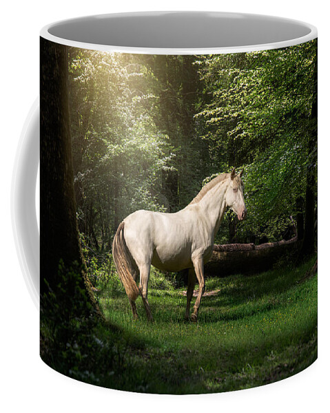 Horse Coffee Mug featuring the photograph Just a dream - horse art by Lisa Saint