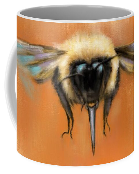 Bumble Bee Coffee Mug featuring the painting Just Bee by Jai Johnson