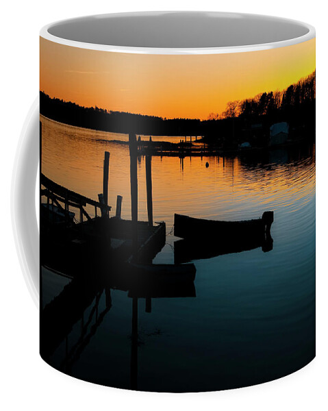 South Bristol Coffee Mug featuring the photograph Just Fishin by Jeff Cooper