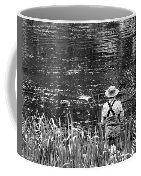 Water Coffee Mug featuring the photograph Just Fish'n 2 by Buddy Scott