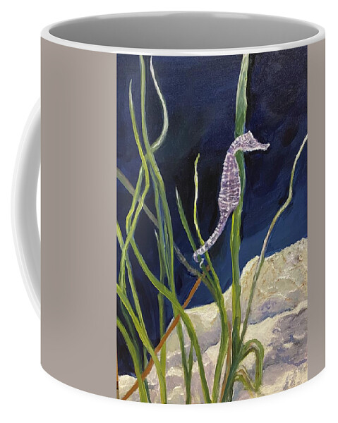 Painting Coffee Mug featuring the painting Just Hanging Out by Paula Pagliughi