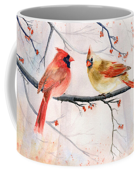 Just The Two Of Us Coffee Mug featuring the painting Just The Two Of Us by Melly Terpening