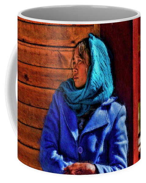 Street Photography Coffee Mug featuring the photograph Just Waiting by Blake Richards