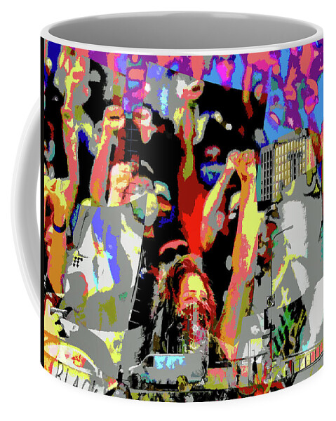 Digital Collage Coffee Mug featuring the digital art Justice for All by Karol Blumenthal