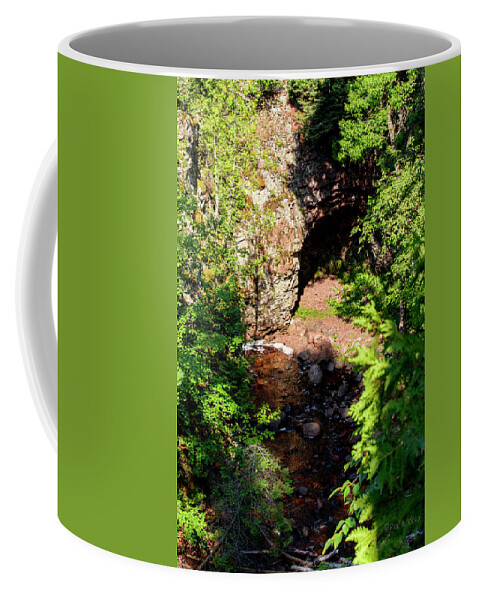 River Coffee Mug featuring the photograph Kadunce River Cave by Paul Vitko