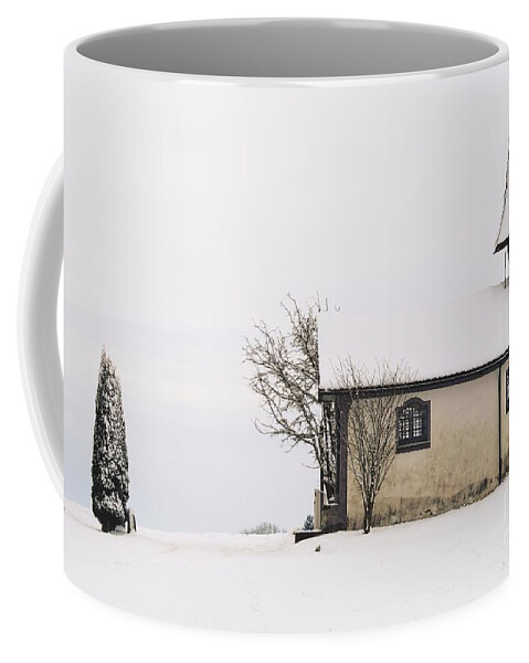 Minimalism Coffee Mug featuring the photograph Kapelle Ave Maria am hohen Weg by Claudia Zahnd-Prezioso