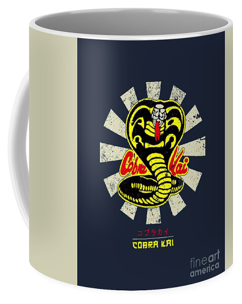 Karate Kid Cobra Kai Retro Coffee Mug by Nigom Paul - Pixels