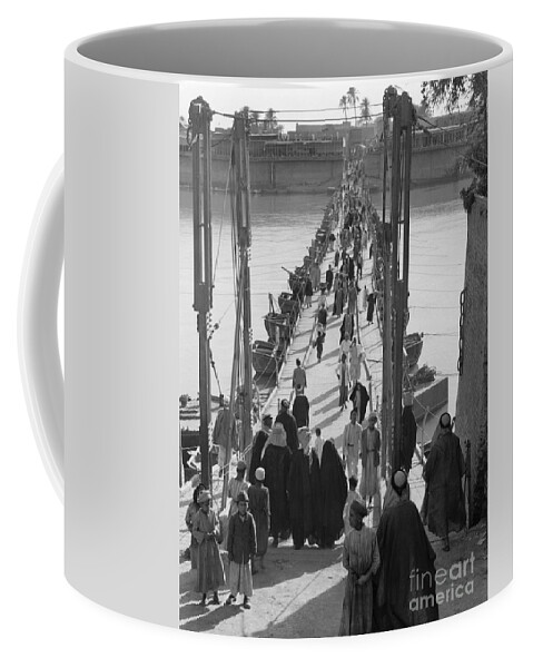 1932 Coffee Mug featuring the photograph Katah Bridge, Baghdad 1932 by Granger