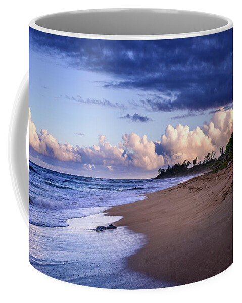 Kauai Coffee Mug featuring the photograph Kauai Beach At Twilight by Steven Sparks