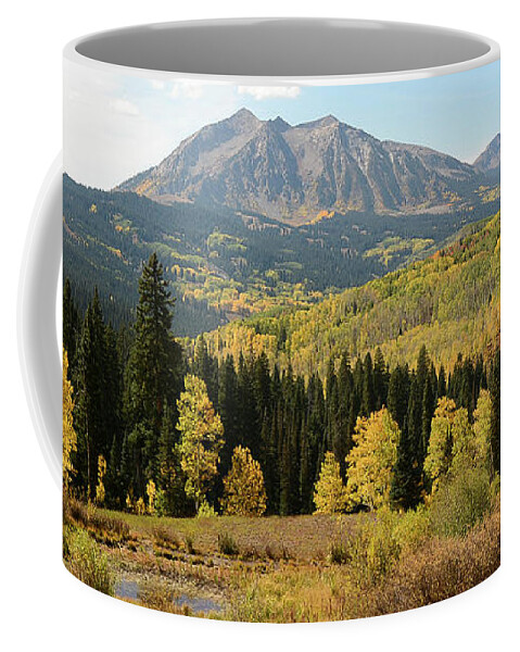 Kebler Pass Coffee Mug featuring the photograph Keblar Pass by Aaron Spong