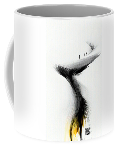 Motivational Coffee Mug featuring the digital art Keep Going by Rafael Salazar