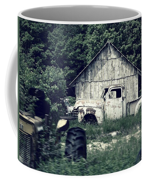Vintage Coffee Mug featuring the photograph Keep on truckin by Judy Stepanian