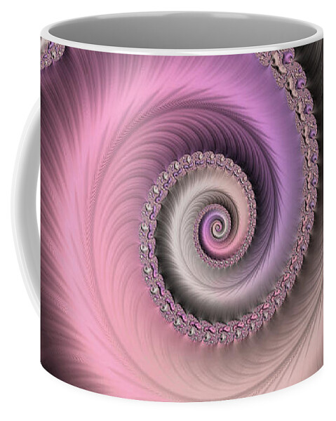 Pastel Abstract Coffee Mug featuring the digital art Keeping Secrets by Susan Maxwell Schmidt