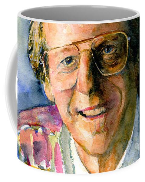 Ken Kragen Coffee Mug featuring the painting Ken Kragen by John D Benson