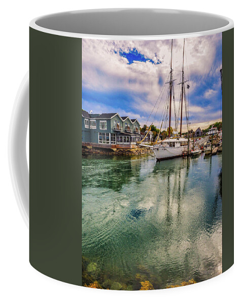 Kennebunkport Coffee Mug featuring the photograph Kennebunk River at Kennebunkport 203 by James C Richardson