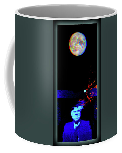 Wunderle Coffee Mug featuring the digital art Kennedy Simulation by Wunderle