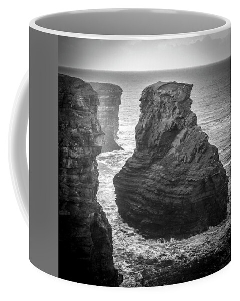 Kilkee Coffee Mug featuring the photograph Kilkee Sea Stack by Mark Callanan