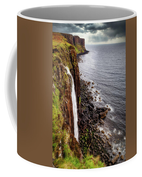 Scotland Coffee Mug featuring the photograph Kilt Rock by Bradley Morris