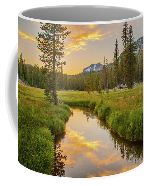 Lassen National Park Coffee Mug featuring the photograph Kings Creek Sunset by Mike Lee