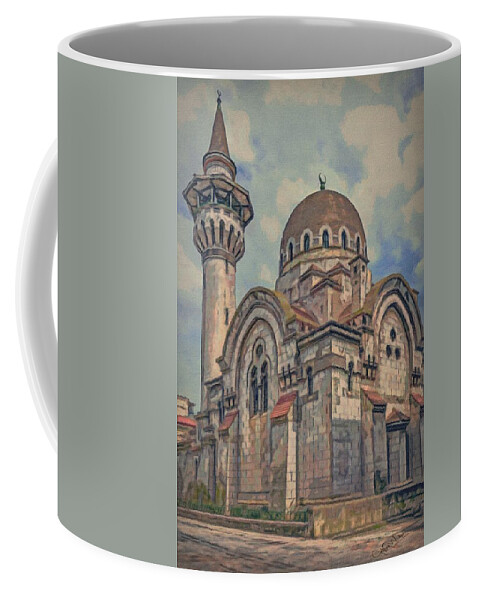 Constanta Coffee Mug featuring the painting King's Mosque by Jeffrey Kolker