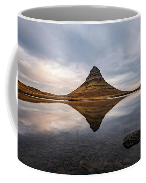 Kirkjufell Coffee Mug featuring the photograph Kirkjufell Mirror by Alexios Ntounas