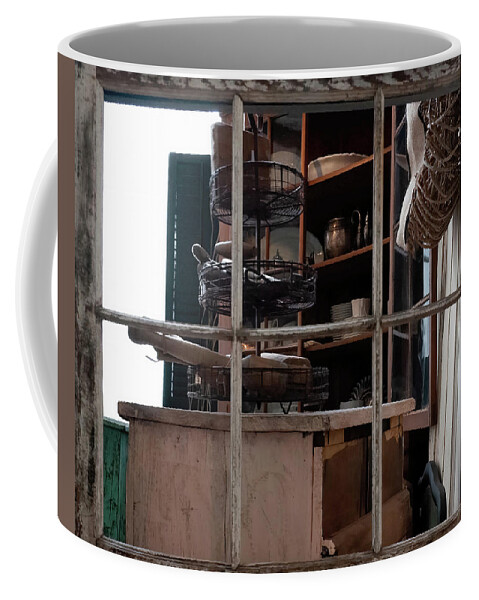 Kitchen Coffee Mug featuring the photograph Kitchen of yesteryear by Flees Photos