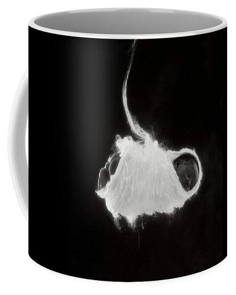 Black & White Coffee Mug featuring the photograph Kwasi Wrapped in Silk by Anne Geddes