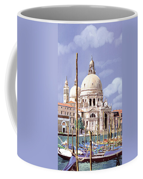 Venezia Coffee Mug featuring the painting La Salute Parziale by Guido Borelli
