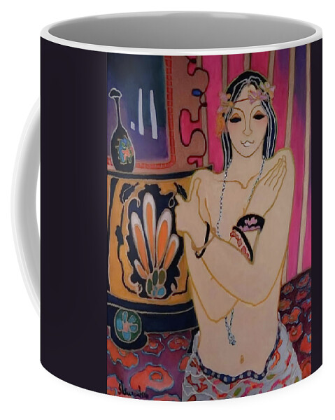 Lady Coffee Mug featuring the photograph Ladies Boudoir by Andrea Kollo