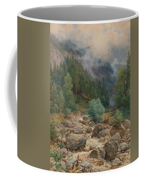  House Coffee Mug featuring the painting Ladislaus Eugen Petrovits Vienna by MotionAge Designs