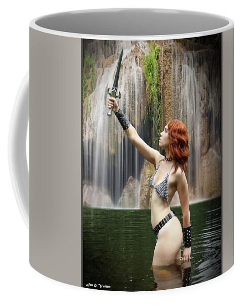 Lady Coffee Mug featuring the photograph Lady In A Lake by Jon Volden